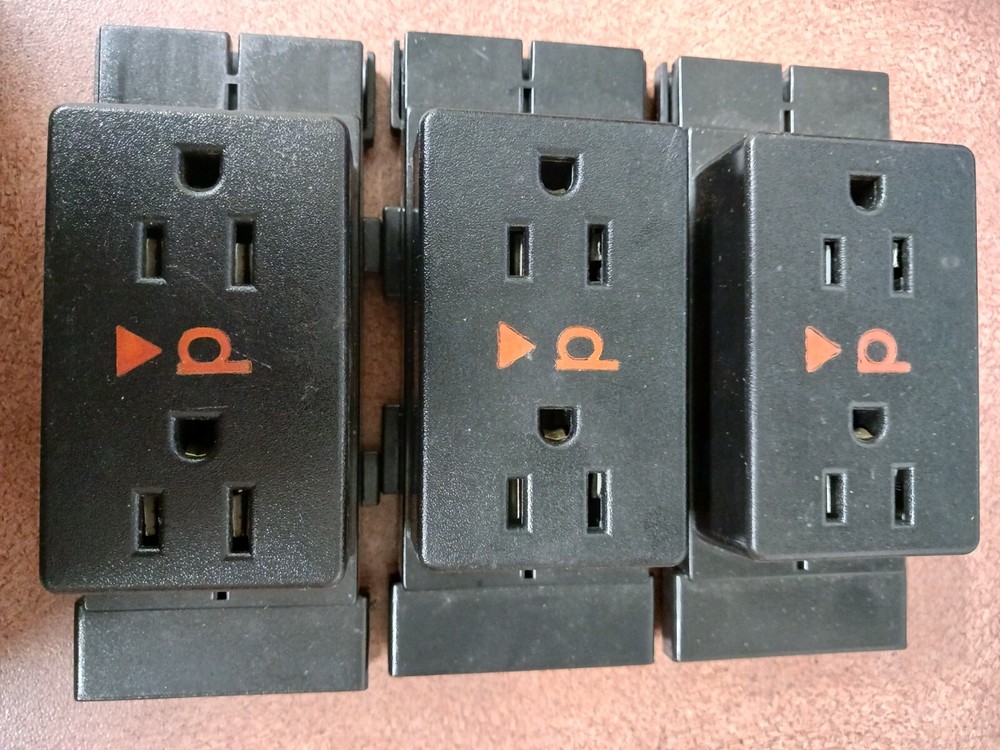 3X - HERMAN MILLER E-Space Receptacles, E1311.A, E1311.B, E1311.C, E1311.D BLACK