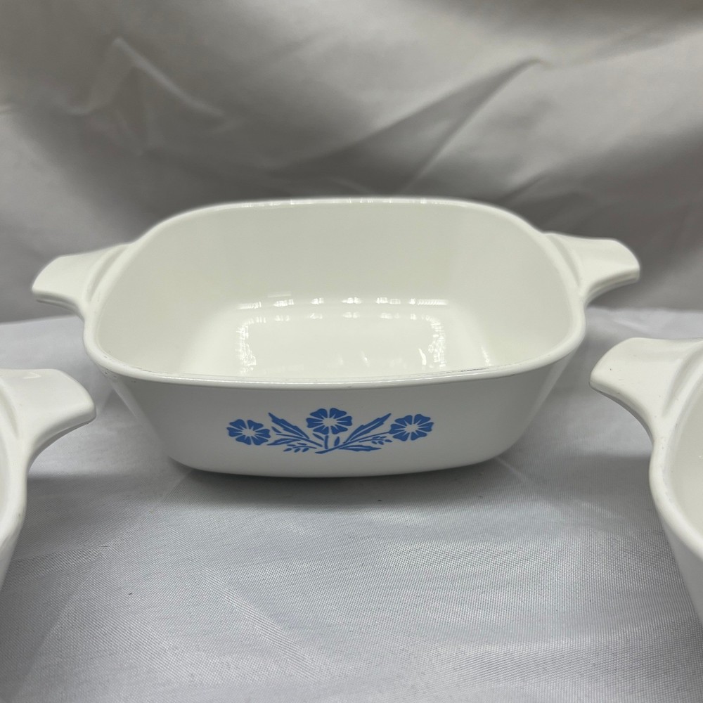 Corning Ware Petite Pan Blue Cornflower Square Baking Dish Set