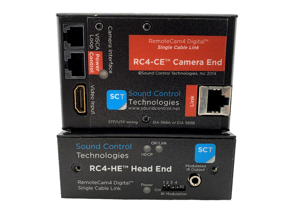 SCT Sound Control Technologies RC4-CE Camera End Transmitter & RC4-HE Receiver