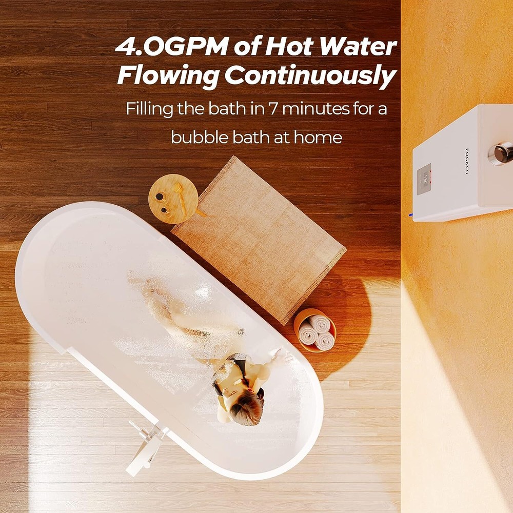 【99% NEW】Propane Tankless Hot Water Heater 4.0GPM 90,000BTU Whole House Instant