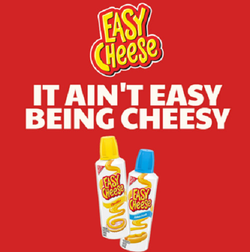 EASY CHEESE Cheddar Cheese Snack, 8 oz