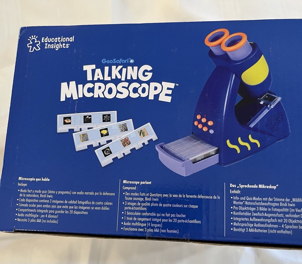 Educational Insights GeoSafari Jr. Talking Interactive Microscope Ages 3+