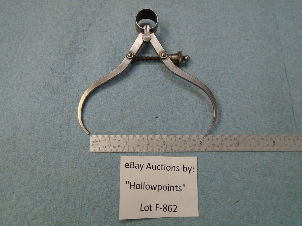 Lufkin No. 41 Spring Type 3" Outside Caliper Flat Leg with Solid Nut F862