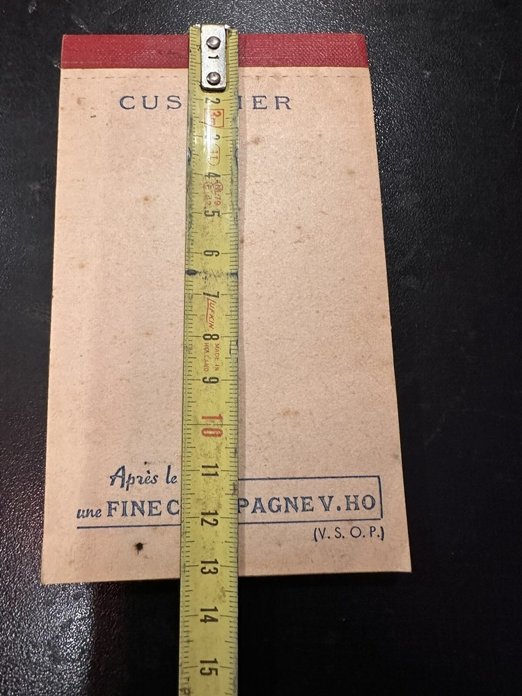 Rare Small Advertising Notebook Notepad Spirits Cusenier