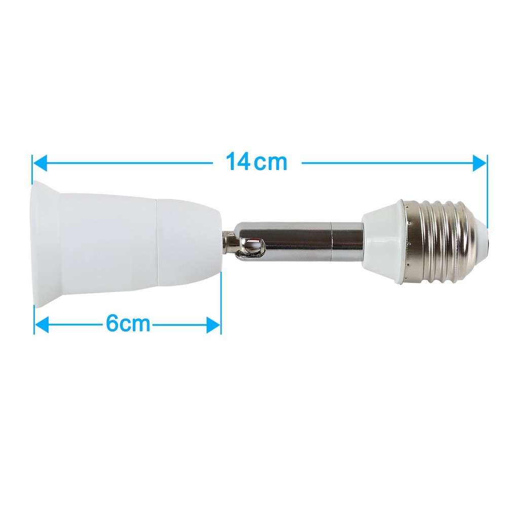 ELECTOP Light Socket Extender 90 Degree Bending E27 to Bulb Base Lamp...