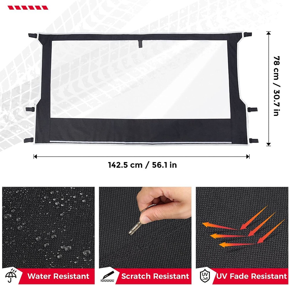 For Polaris Ranger 500/650/700 2002-2008 UTV Rear Back Window Shield Windshield