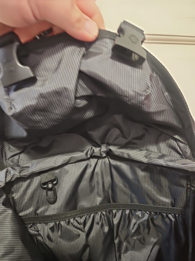 Herschel Black Backpack with Buckle Straps