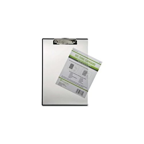 Baumgartens TA1611 Quick Reference Clipboard 9x12 Clear Vinyl