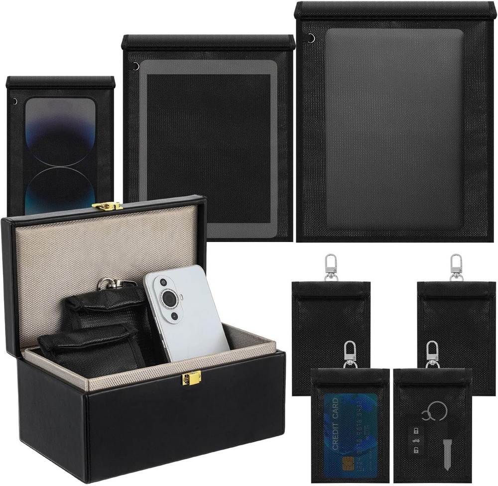 Faraday Box & Multi-Sized Bags - Fireproof, Waterproof Travel Security Solution