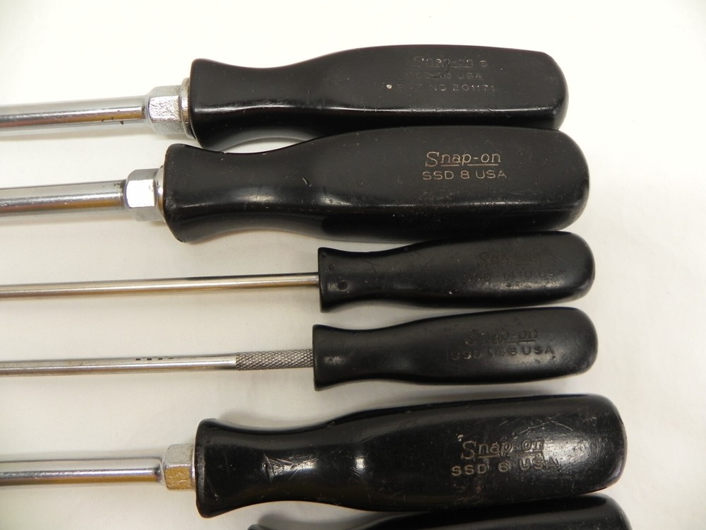 Snap-On 15 Piece Combination Black Hard Handle Screwdriver Set