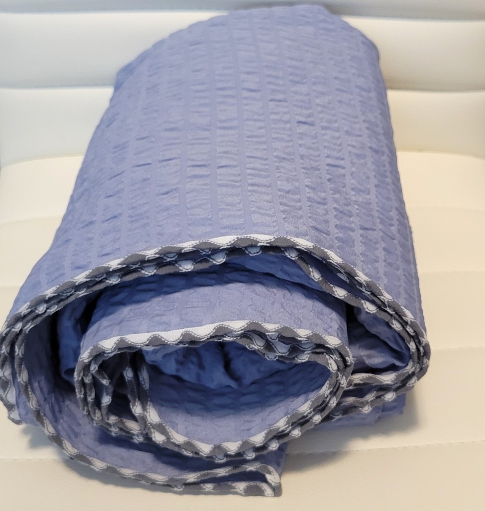 Cool Blanket - Ripple Pattern Embossing, Steel Gray, Single Size 64"x81"