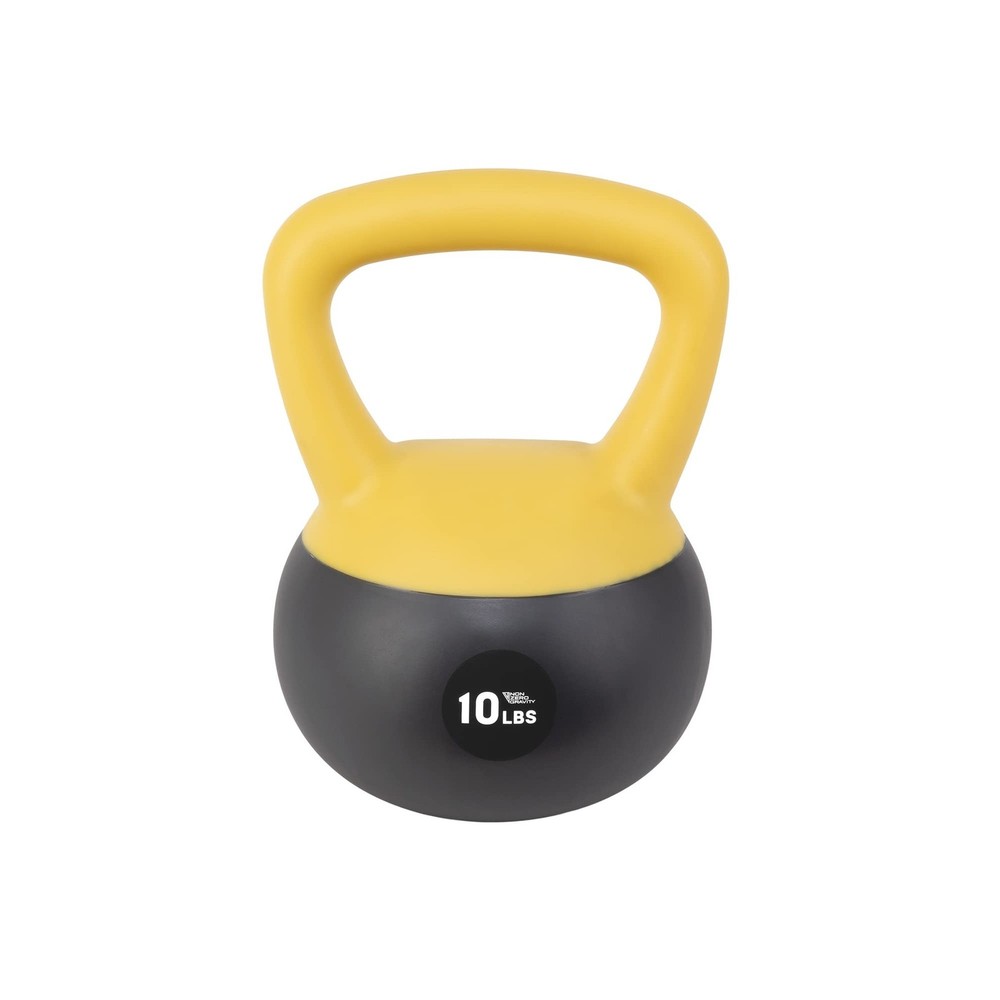 NonZero Gravity Iron Sand Soft Kettlebell with PVC Shell, Shock-Absorbing Bas...