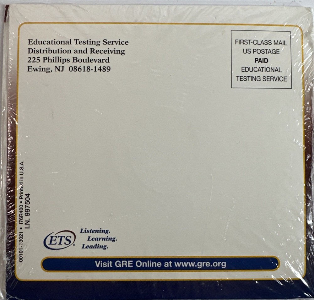 ETS GRE POWERPREP Software Test Preparation For The GRE General Test Version 3.1