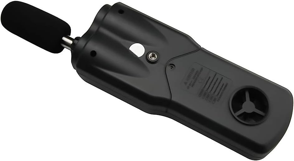 Multi-Function Environmental Meter: Anemometer, Sound, Air Flow, Humidity & LUX