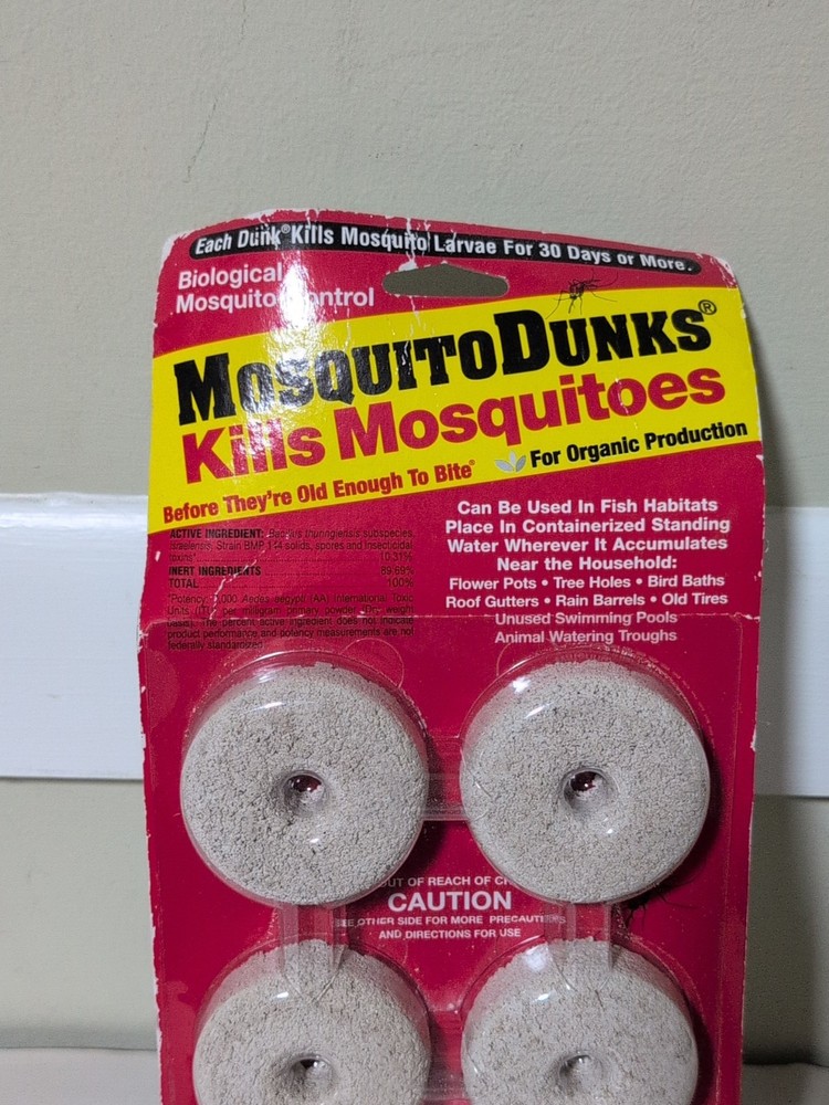 Summit Mosquito Dunks Floating Pod Kill Biologically Safe Method 6 pack