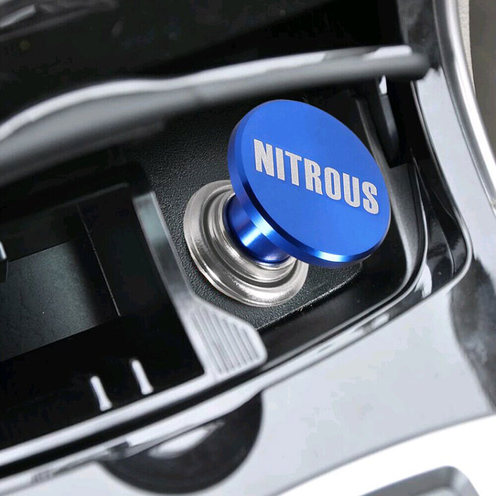 NITROUS Button Car Cigarette Lighter Aluminum Car Cigarette Lighter Accessories