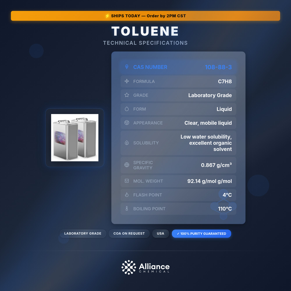 Toluene - 2 Gallons