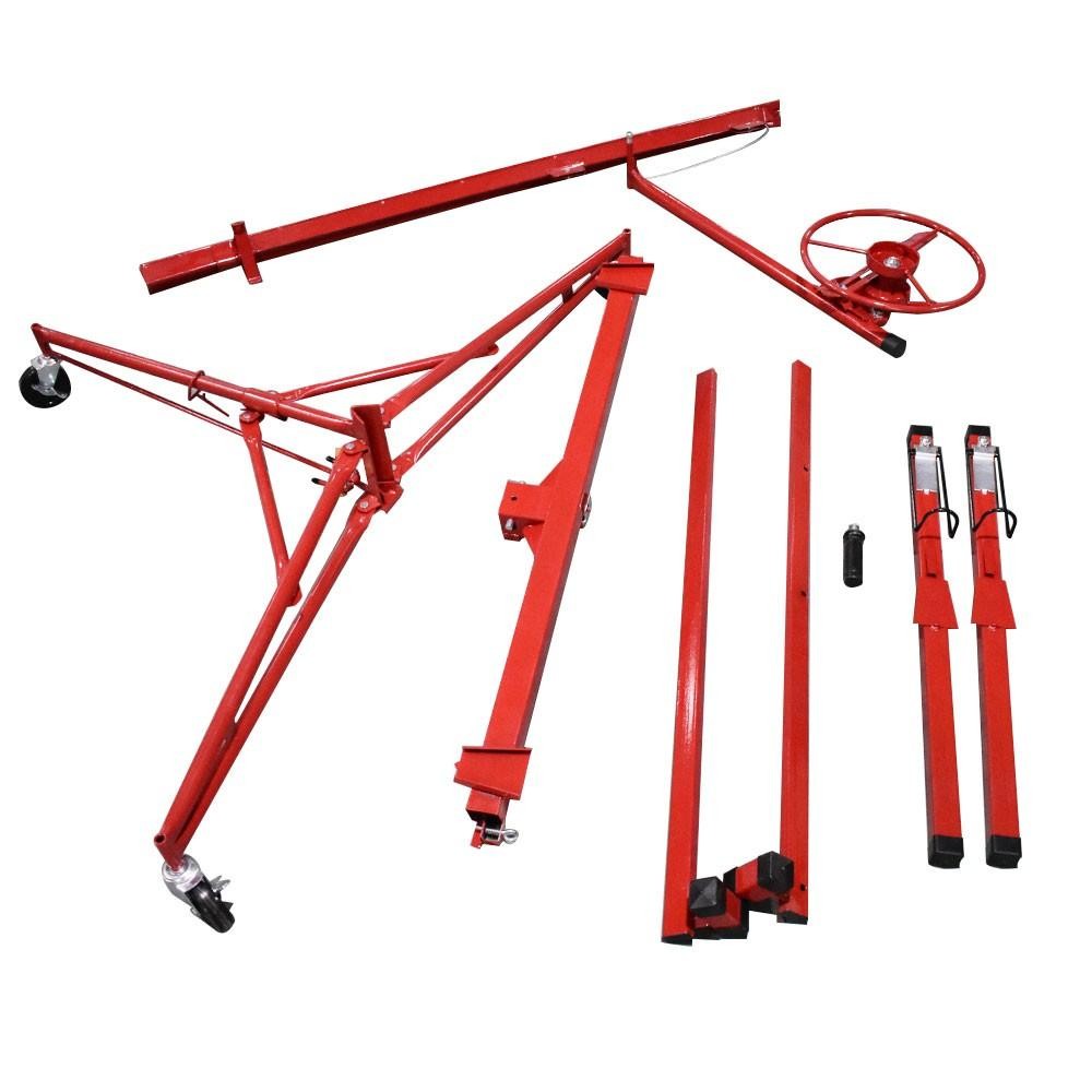 16 FT Drywall Lift Plasterboard Panel Rolling Lifter Lockable 150 Lbs
