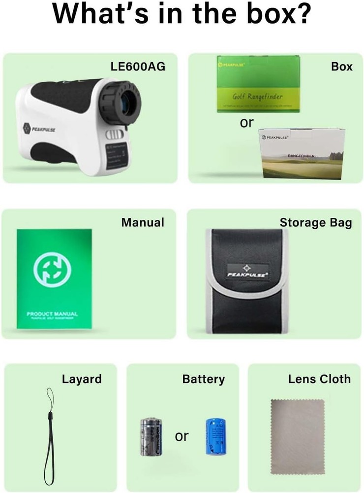 Accurate Golf Rangefinder - 6X Magnification 0.5yd Accuracy