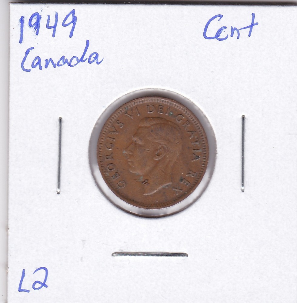 1949 Canadian Cent L2