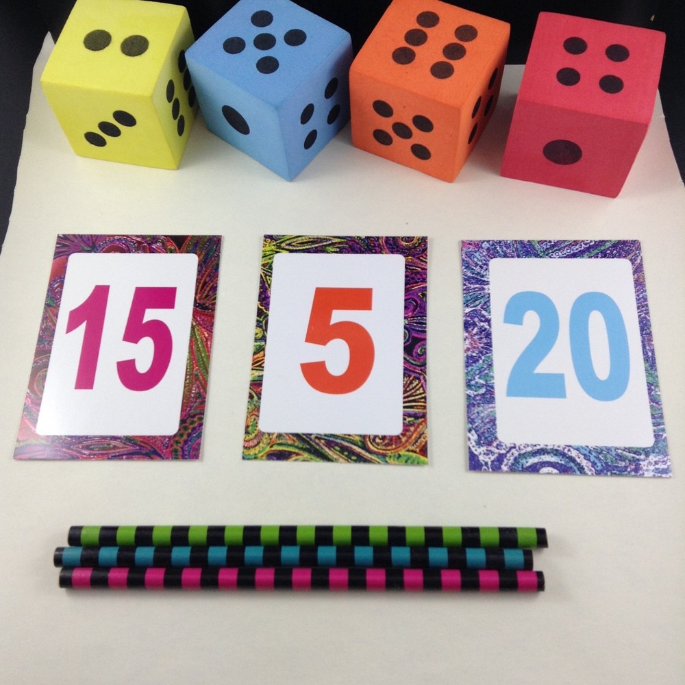 Rainbow Number Cards 1-20 40 Set Number Recognition Activities Games Learning