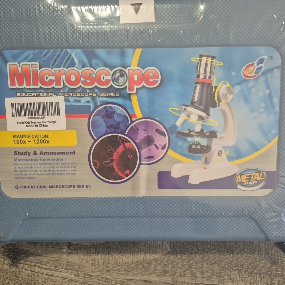 Microscope for Beginners Educational Microscope Metal Series Study Amusement