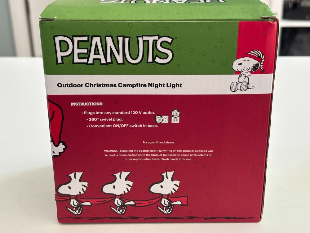 Peanuts Outdoor Campfire Night Light