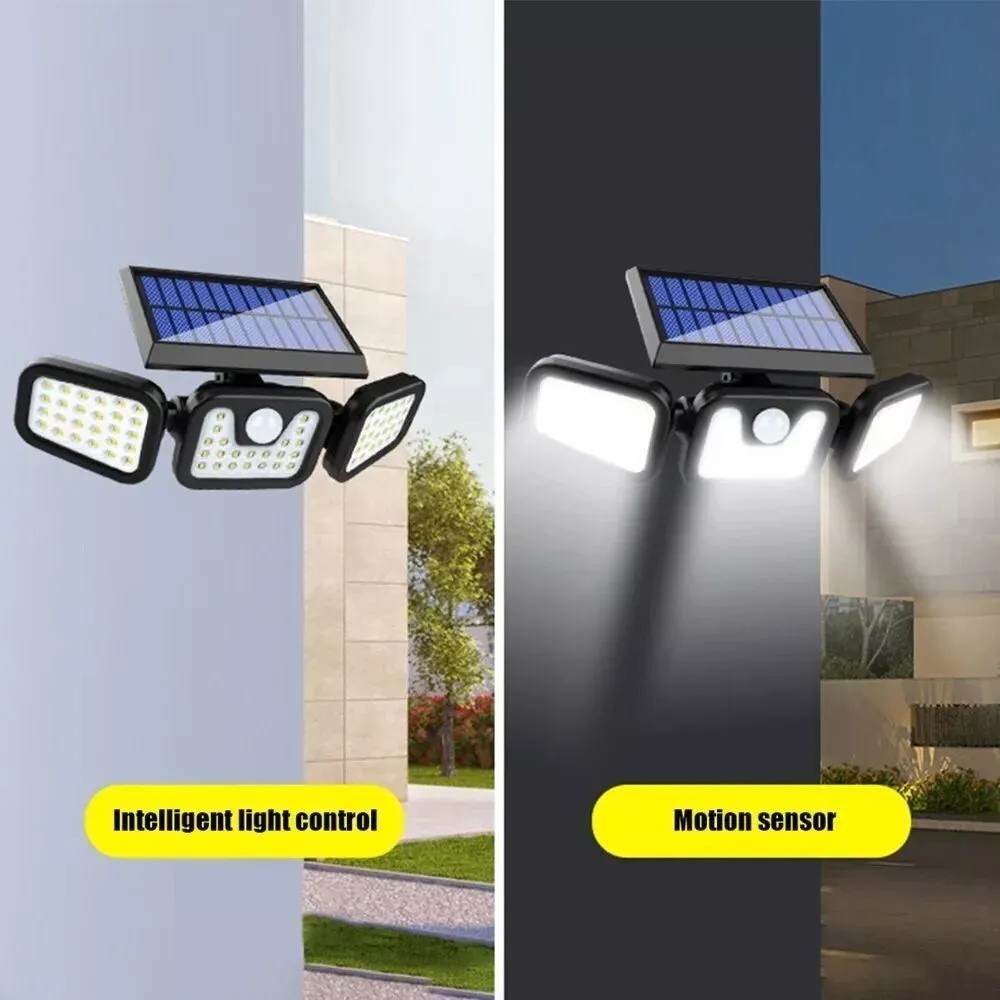 2 Pack LED Motion Sensor Solar Lights Outdoor IP65 Waterproof Security Lamp NEW