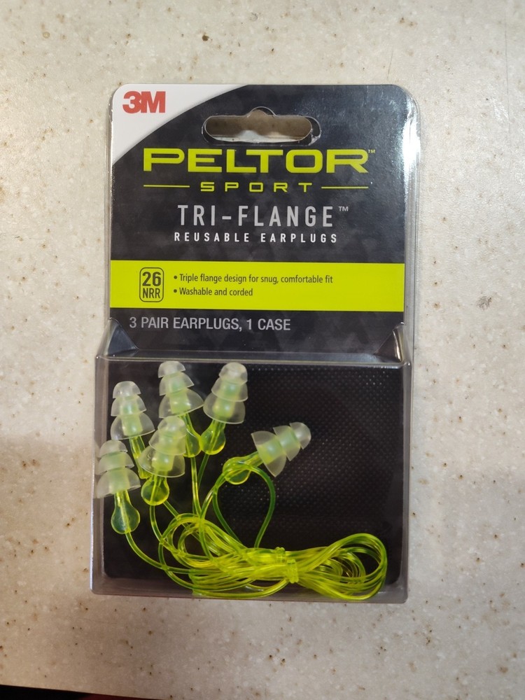 Peltor Tri-Flange Reusable Ear Plugs 3pair - Pack