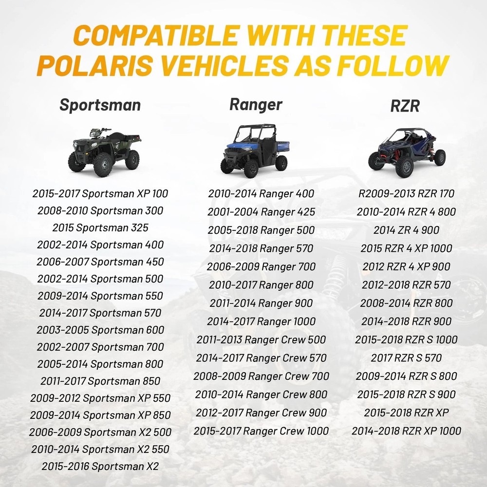 Ignition Key Switch for Polaris 4012165 4011002