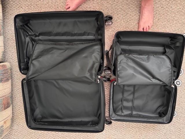 Full Size Mickey Mouse Comic Strip Suitcase, Hard Shell, Rollers 28" and 24"