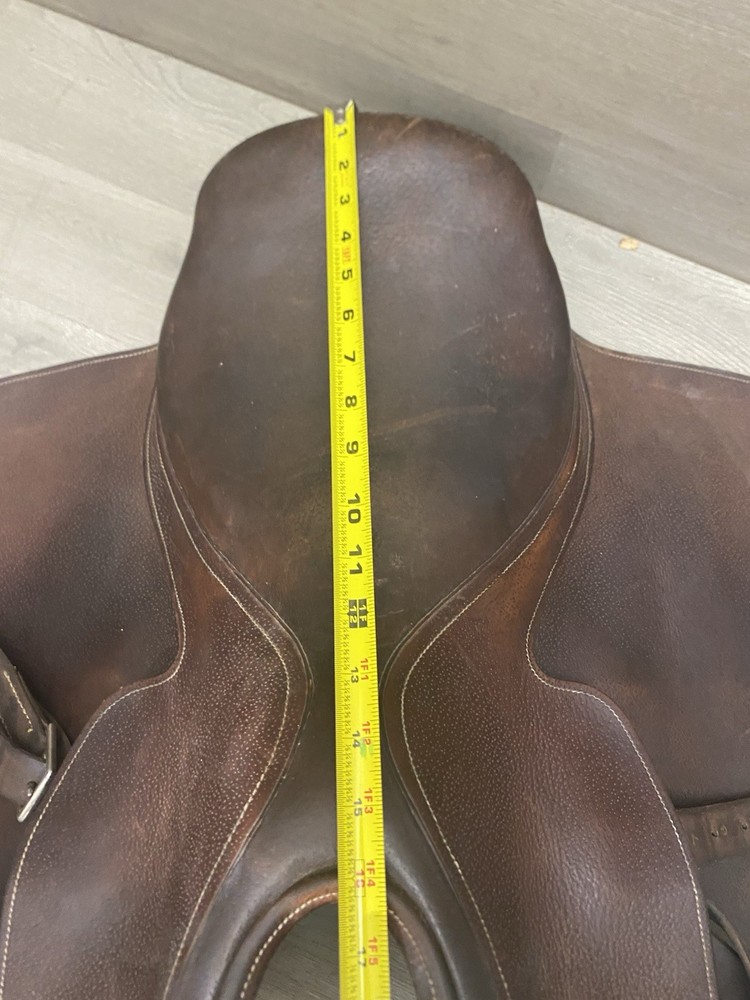 English Leather Close Contact Saddle Unknown Maker VGC