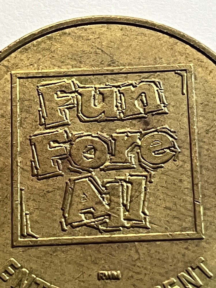 Vintage Fun Fore All Arcade Token #sL1