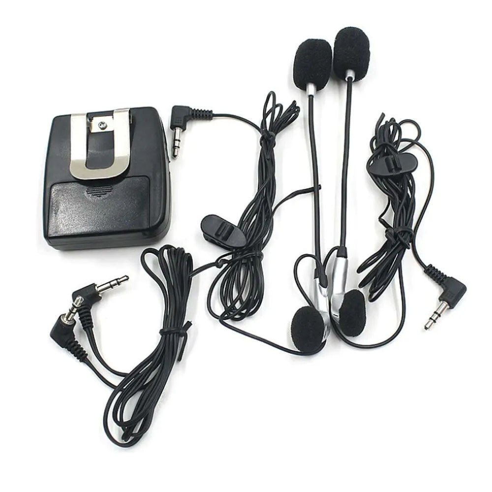 Motorcycle Audio Communication System Host Kit Helmet Intercom Headset Earphone