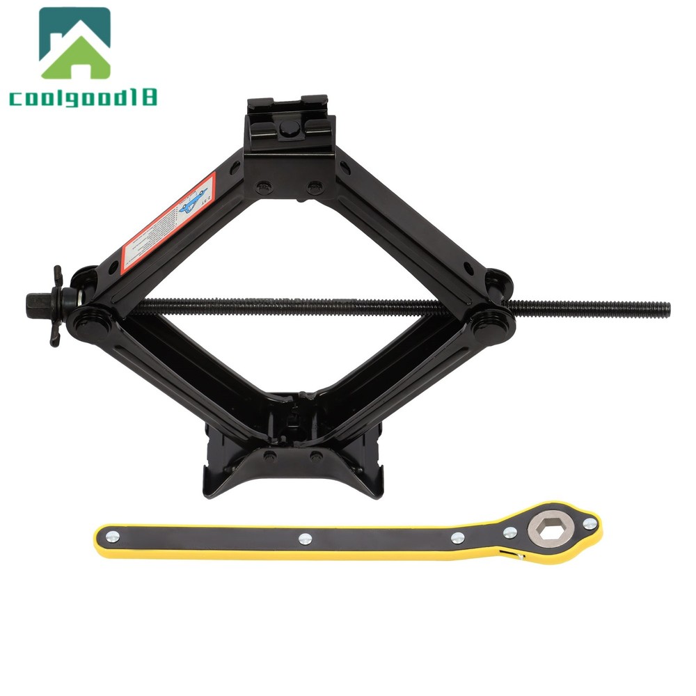 2.5 Tons Scissor Jack Capacity 5511 LBS with Ratchet Handle Effort Saving