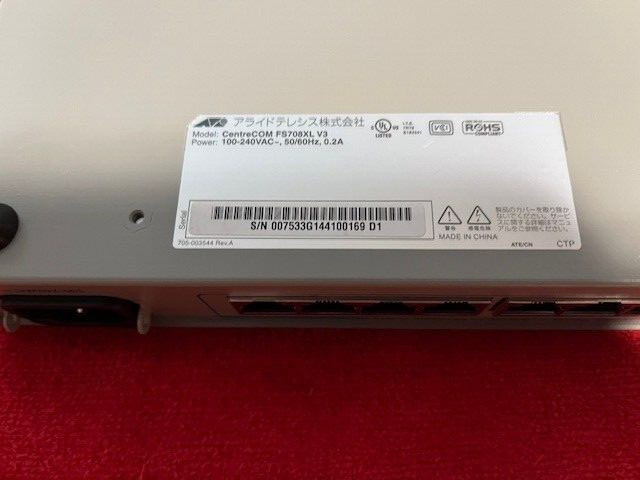 NEW CentreCOM FS708XL V3