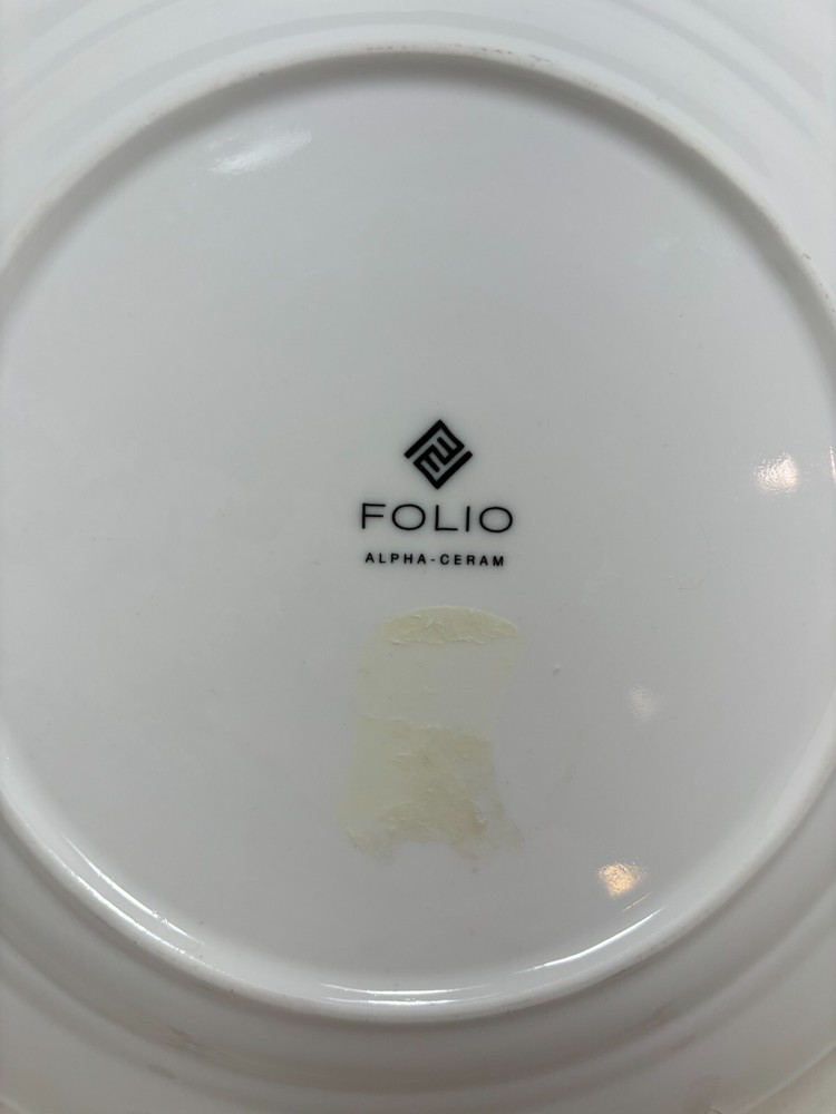 Folio Alpha Ceram White Salad Plate