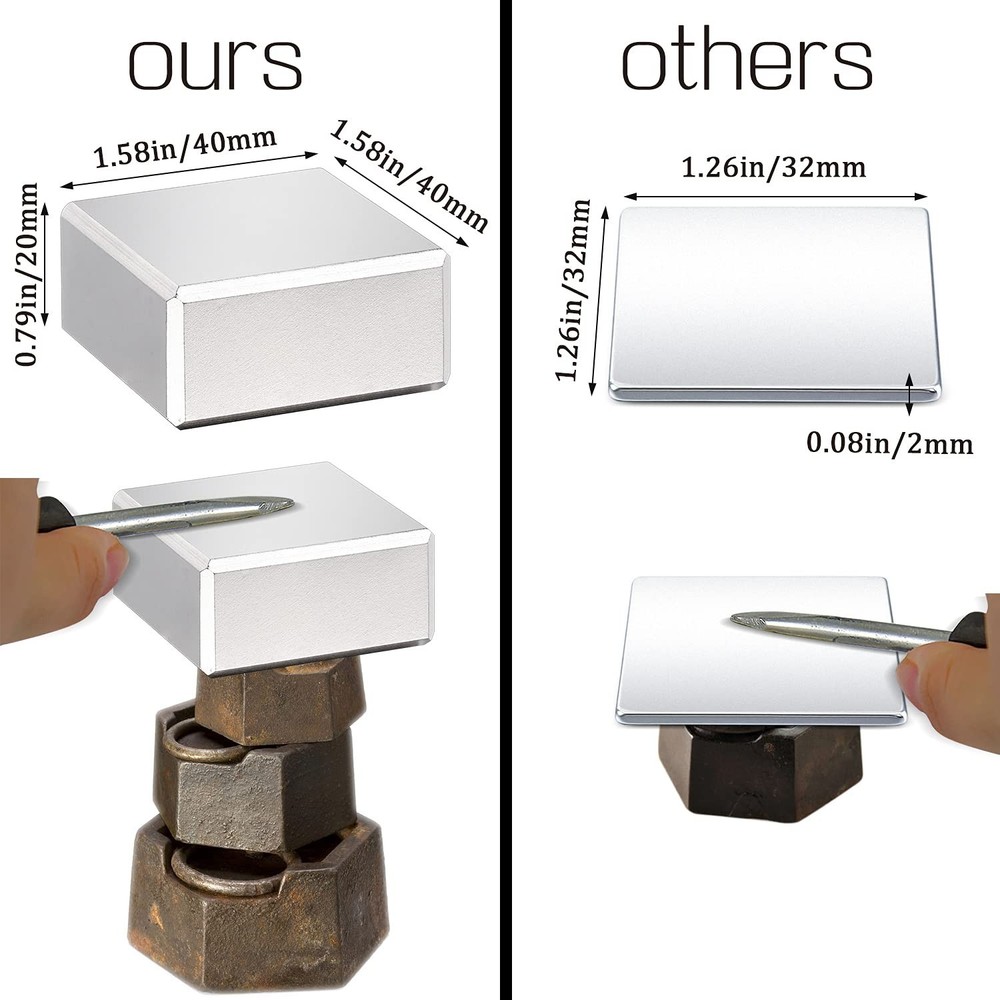 40x40x20mm Neodymium Magnet Silver