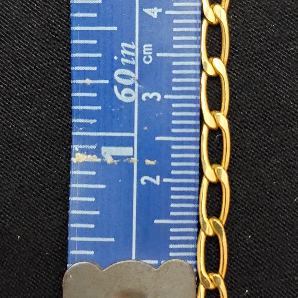 Gold Tone Herringbone Flat & Link Chains, Unfinished Bulk, No Closure