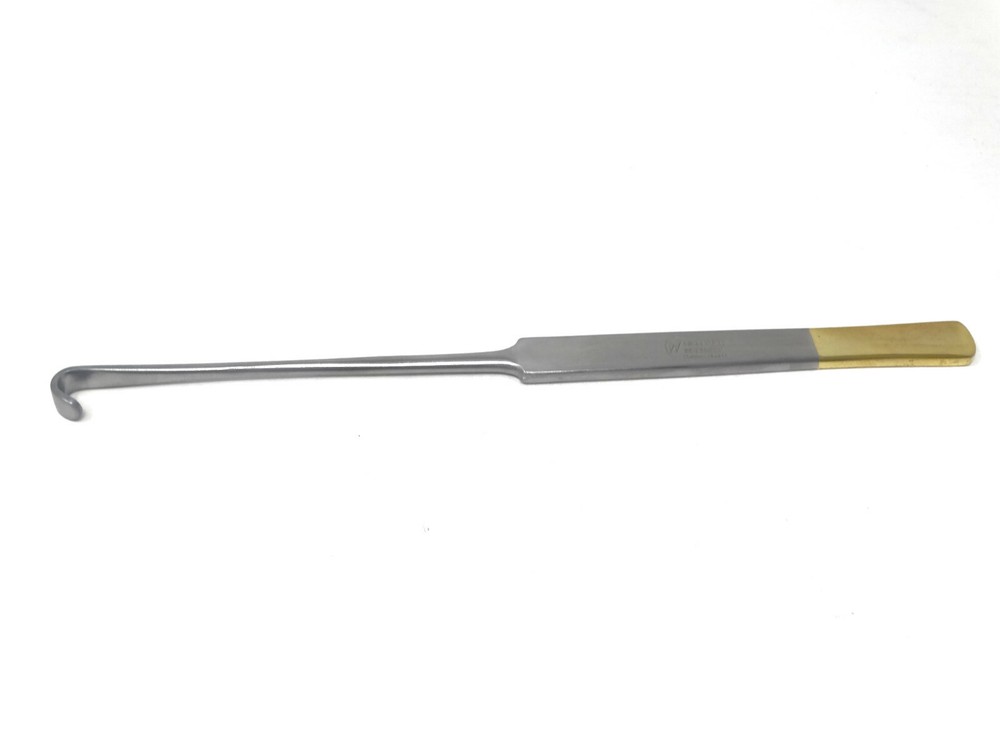 3pc NEW GERMAN STAINLESS GOLD HANDLE SPAY PACK SNOOK OVERIECTOMY HOOK-A+QUALITY