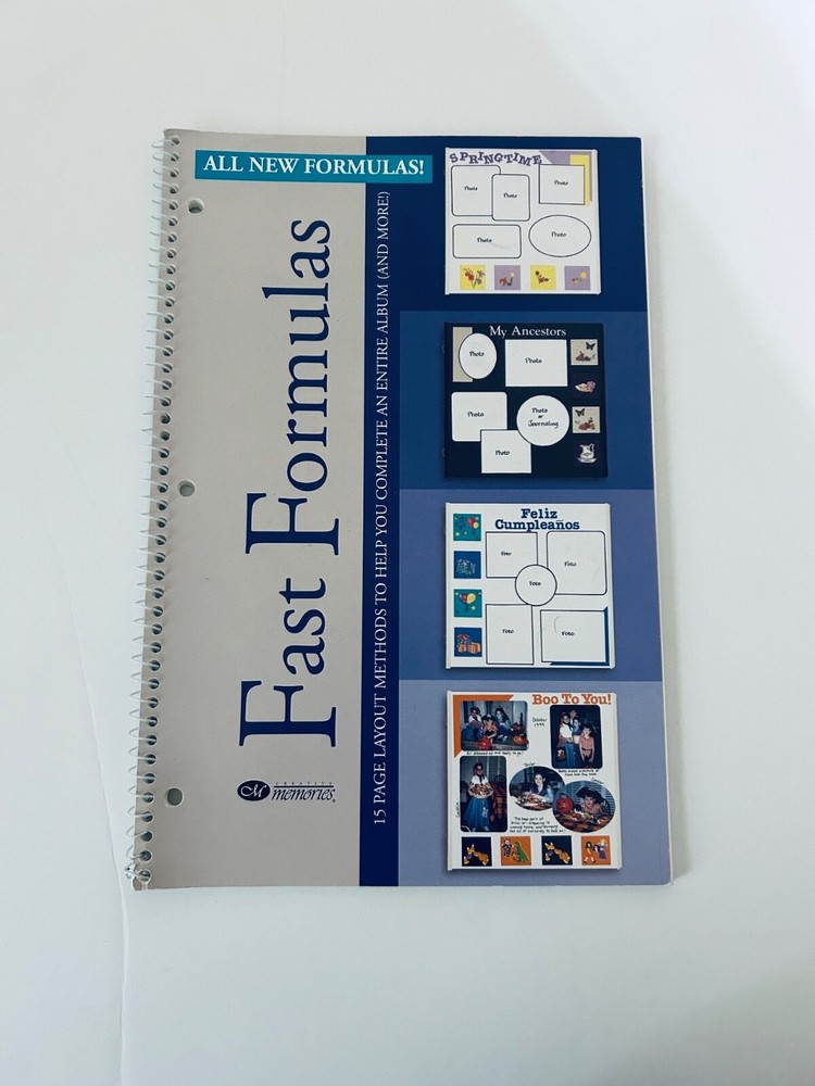 Creative Memories Design and Layout Fast Formulas Book and Additional Pages