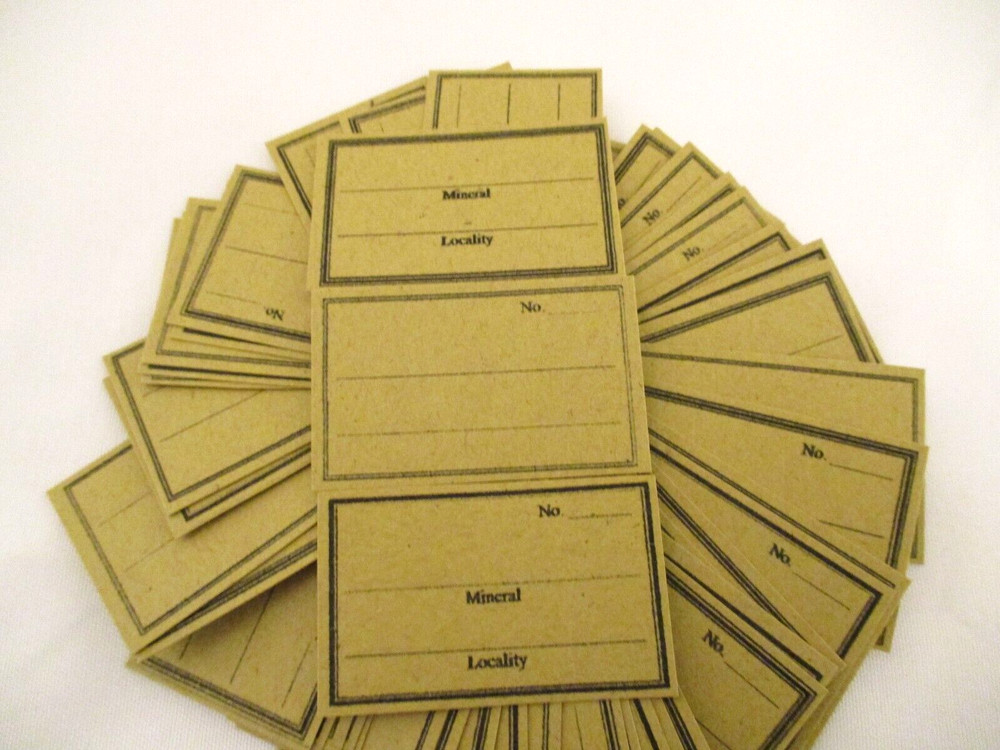 50-Mineral Identification Labels E6310
