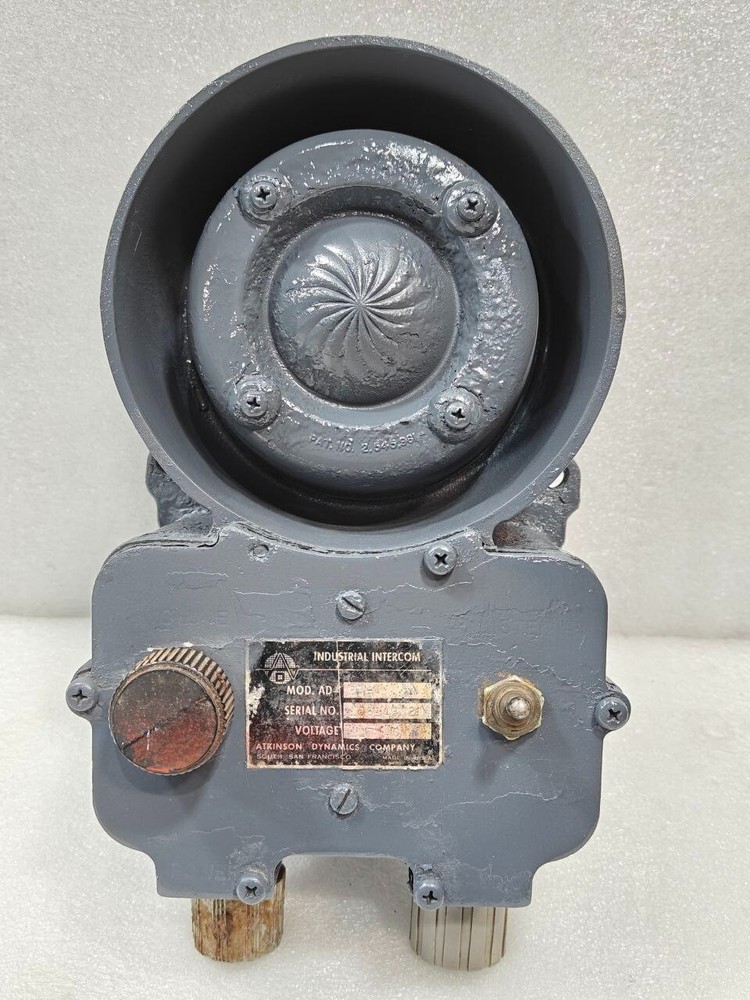 ATKINSON DYNAMICS AD-27-4 INDUSTRIAL INTERCOM VOLTAGE 117AC USED FAST SHIPPING