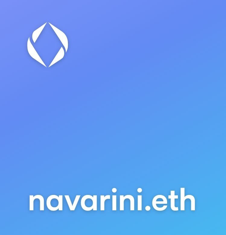 Navarini.eth Etherium Domain Name on OpenSea