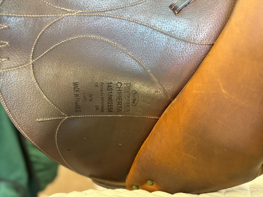 2014 Devoucoux Chiberta – 18” Monoflap Jumping Saddle