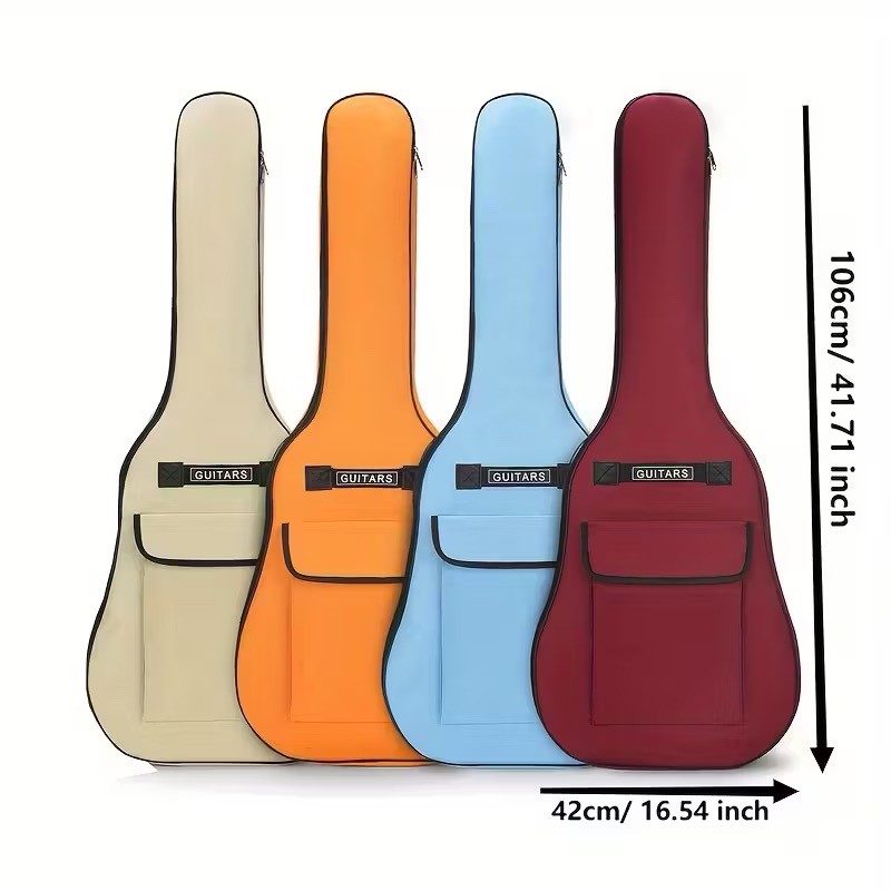 BadAss 40/41-Inch Guitar Case with Adjustable Shoulder Strap Orange
