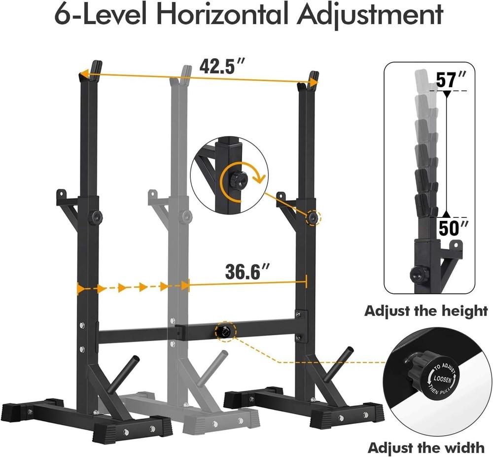 Compact Bench Press Rack Stand with 550lb Weight Limit