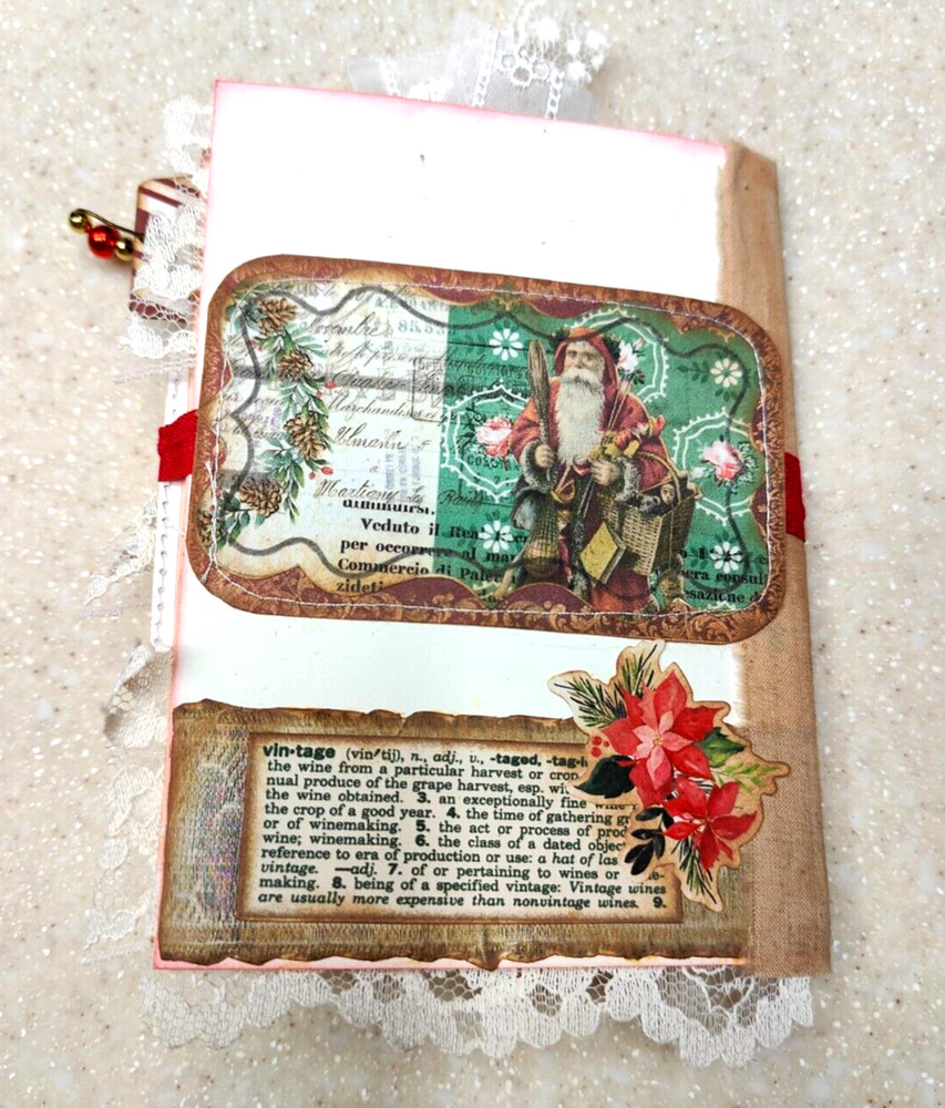 Candy Cane Christmas Card Journal 🎄 Handmade