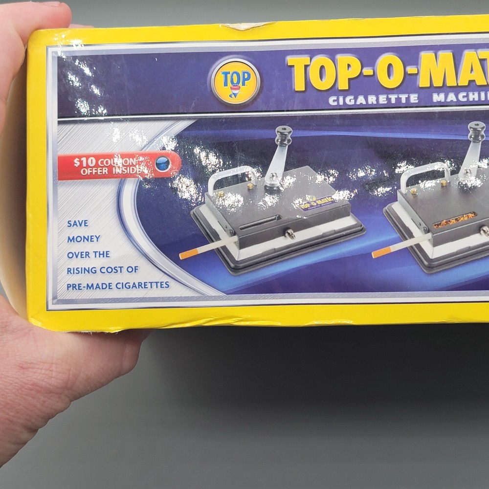 TOP-O-Matic Cigarette Rolling Machine Makes King Size or 100mm In Box