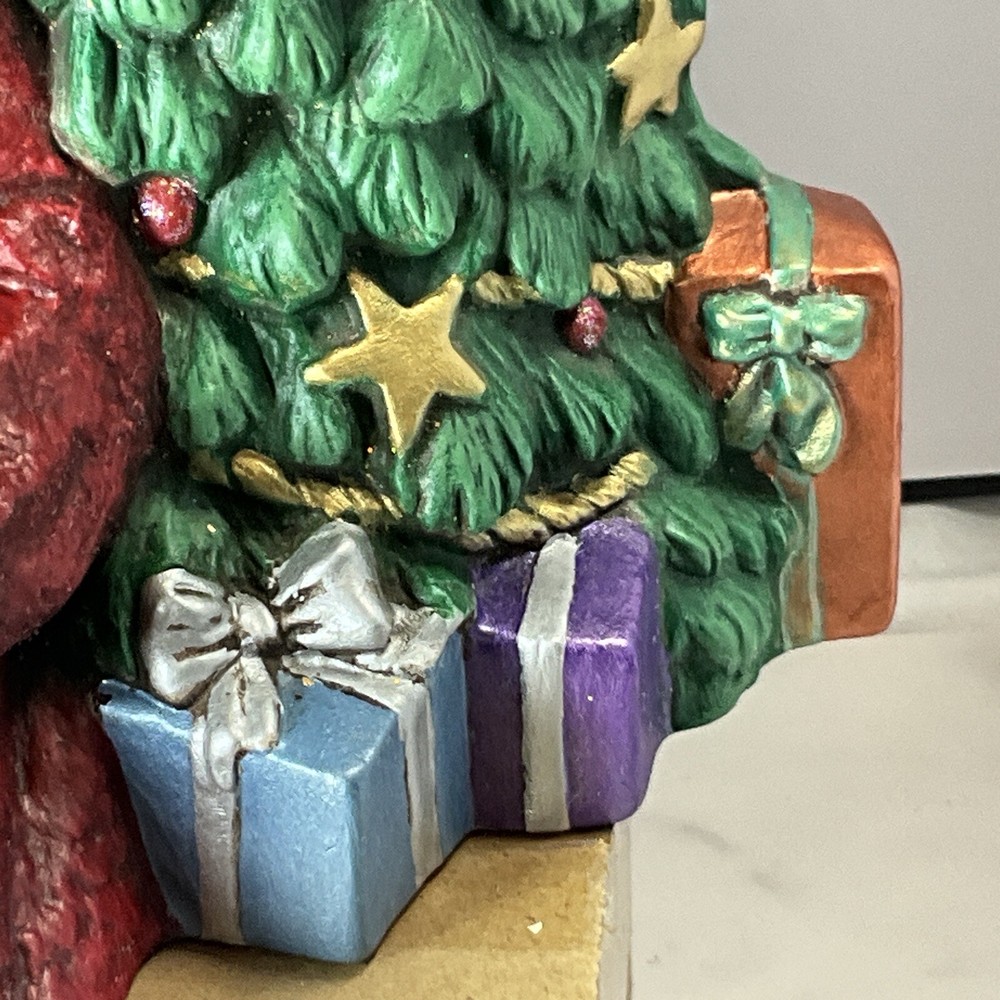 Old World Santa St. Nick Studio Ceramic Hand Painted Shelf Sitter 14” Tree
